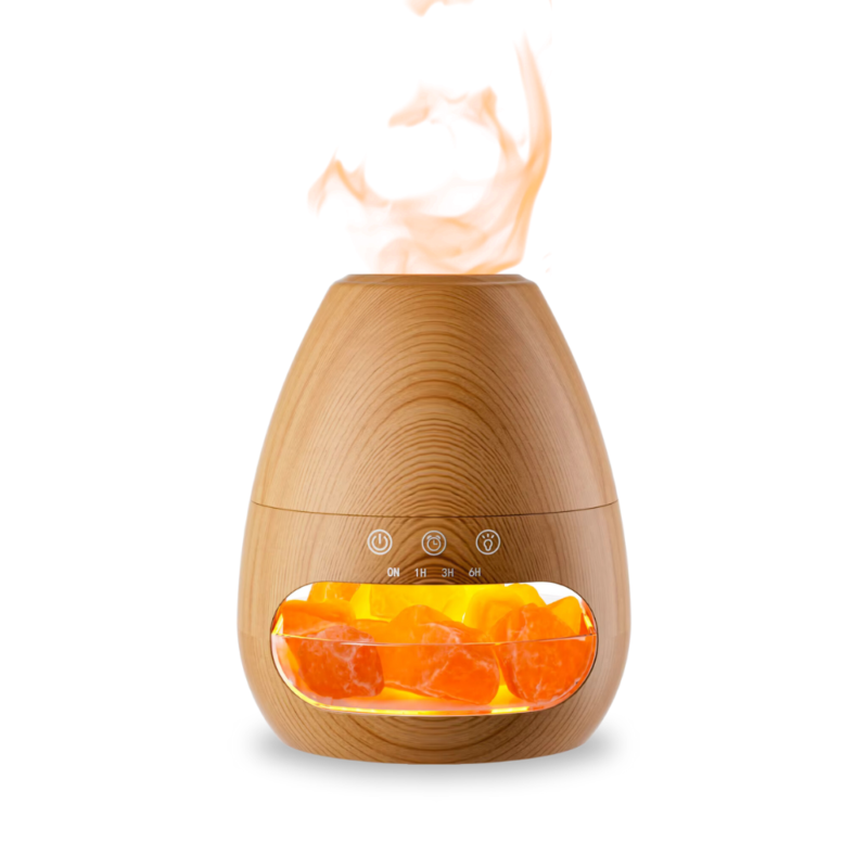 Flame Diffusers Essential Oil Himalayan Salt Lamp